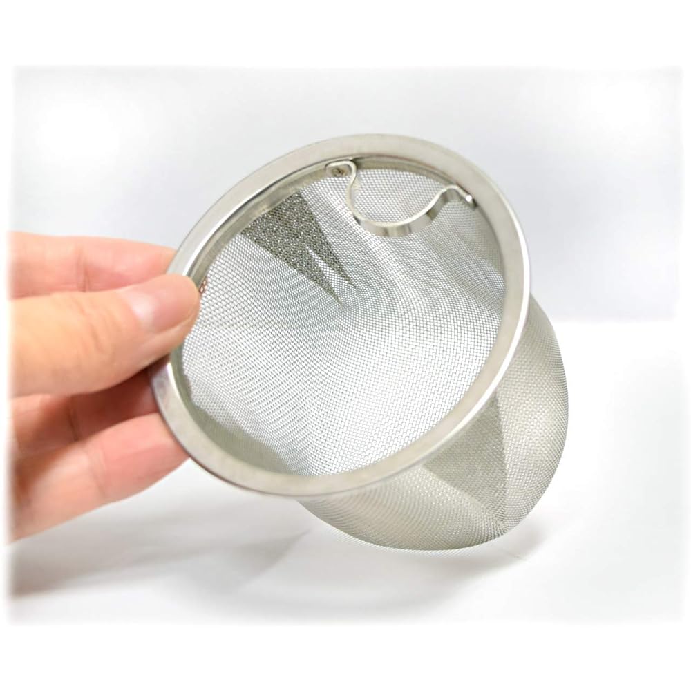 Kondou-san Series Tea Caddy Silver Size: Diameter 7.9 x Height 13.6cm Kondo's Tea Sifter Can for Tea Ceremonies