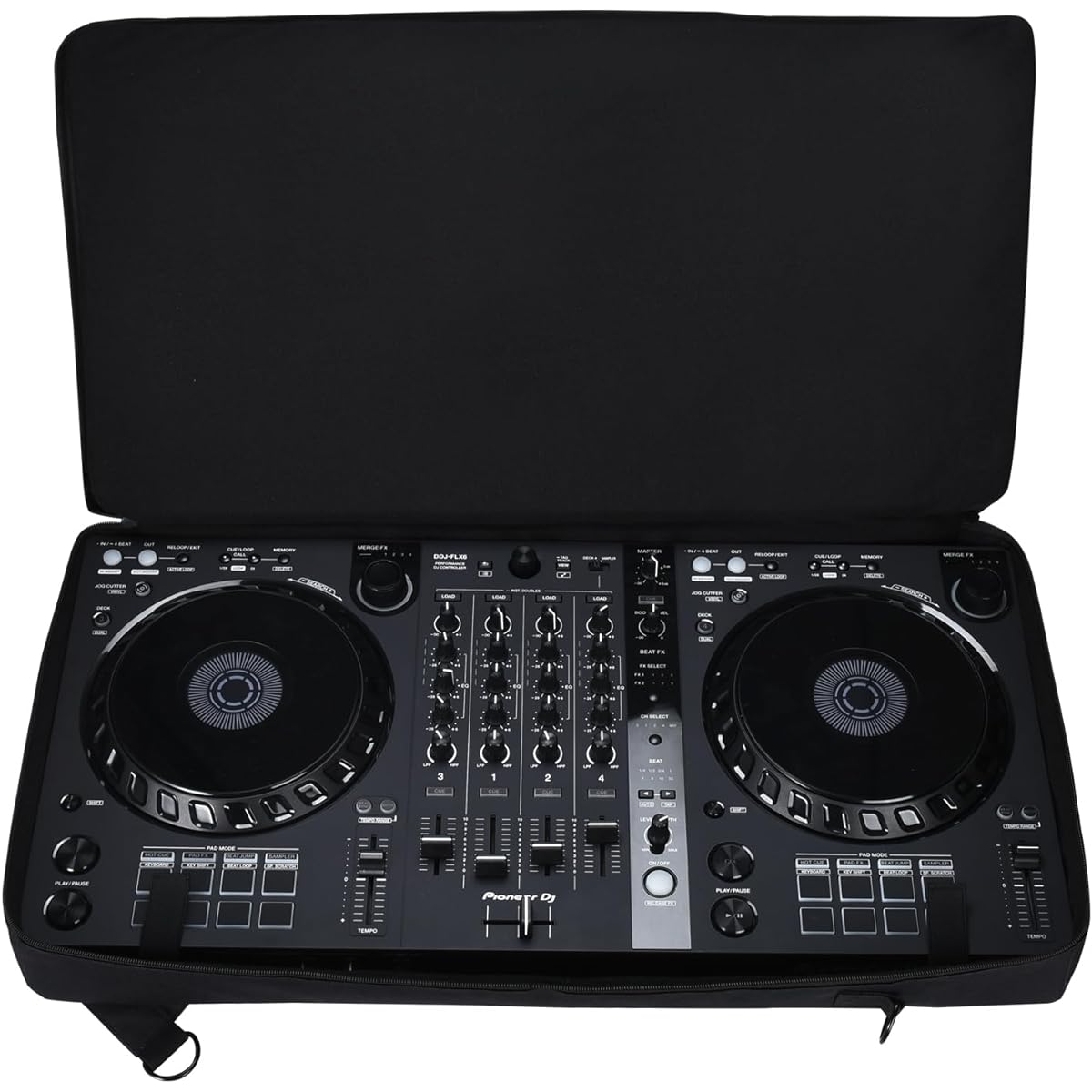 Seracle Carry Case Portable Bag Travel Case Compatible with DDJ-FLX6 / DDJ 800 / DDJ SX SX2 SX3 Portable Controller and DJ Headphones (Black)