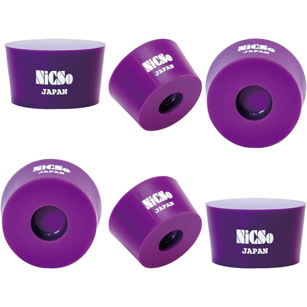 NiCSo Vibration Insulating Polyurethane Gel 3 Point Support Insulator Speaker Brain Set of 6 BUREEN