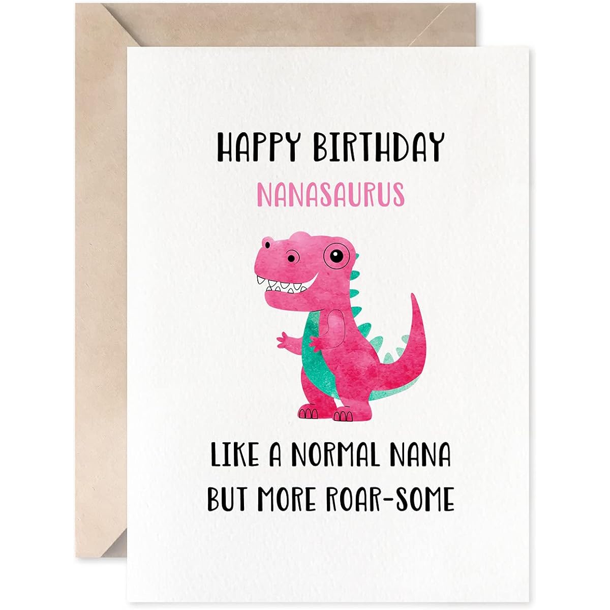 Dinosaur Cards Awesome Nanana Birthday Card Happy Birthday Nasaurus