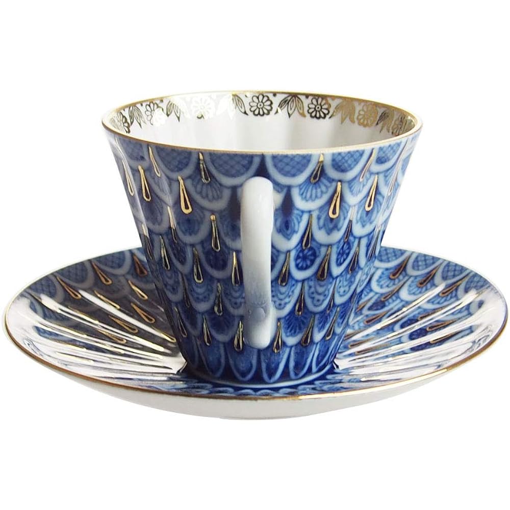 Imperial Porcelain Forget-me-not 3 Piece Set Trio Set 240ml [Parallel Import]