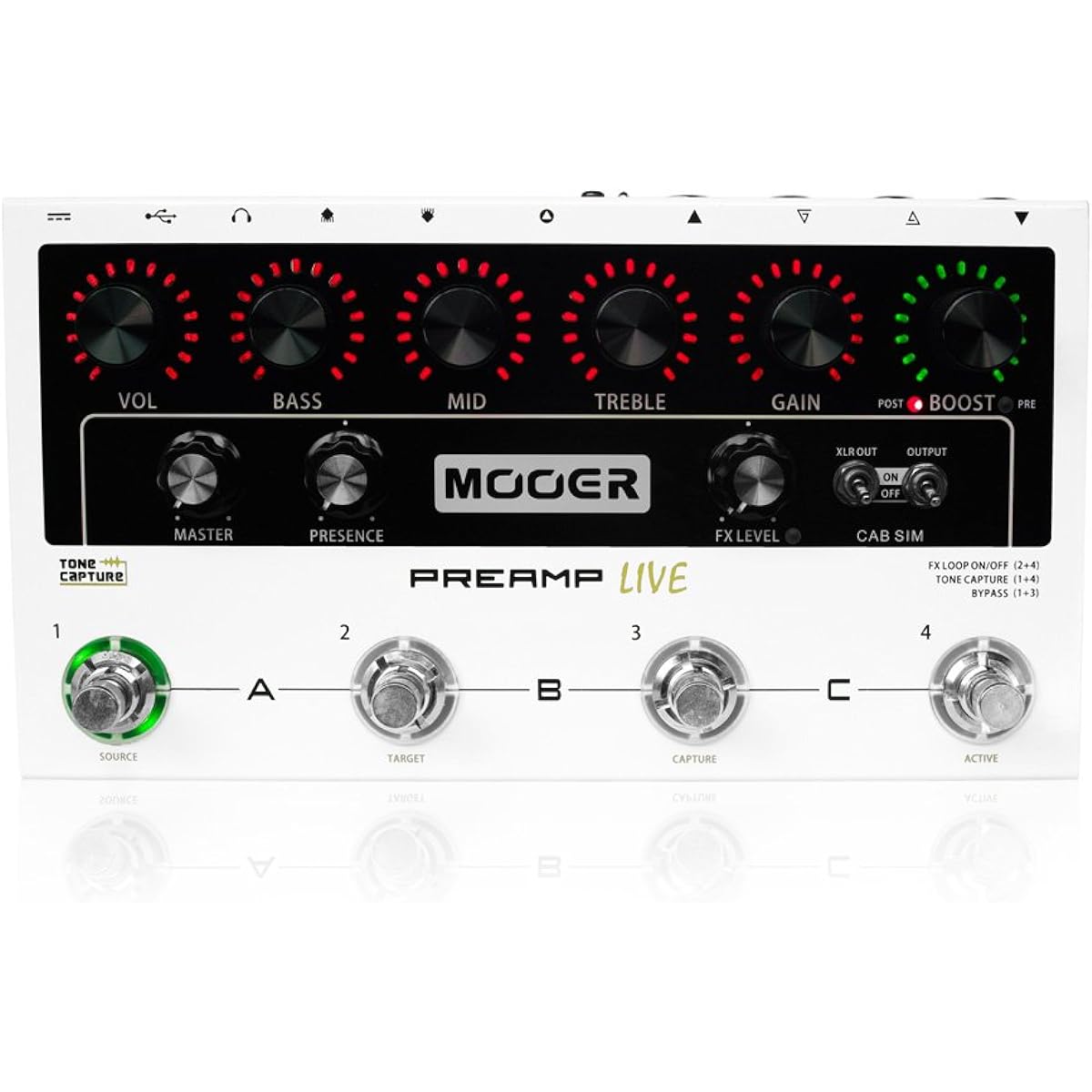 Mooer Preamp Live Digital Preamp Modeler Guitar Effector
