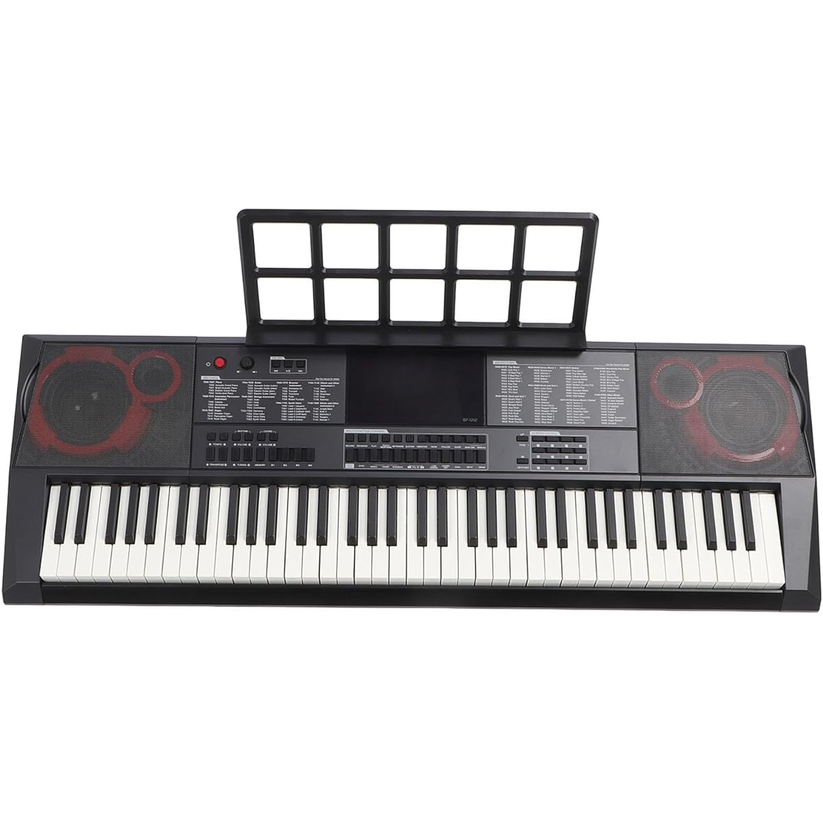 73 Keys Portable Keyboard, Portable Standard Piano Keyboard Plastic HiFi Stereo 80 Demo Songs Wide Range 100-240V (US Regulation)