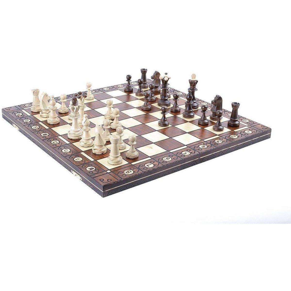 Wegiel Polish Wooden Chess Set Consul 47cm [Parallel Import]