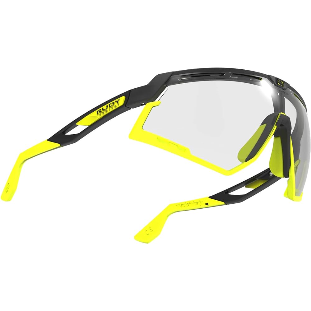 [Rudy Project] Sports Sunglasses DEFENDER Black Matte Frame Bumper Yellow Fluo Impact X ® 2 Dimmable Laser Black Lens SP527806-0002