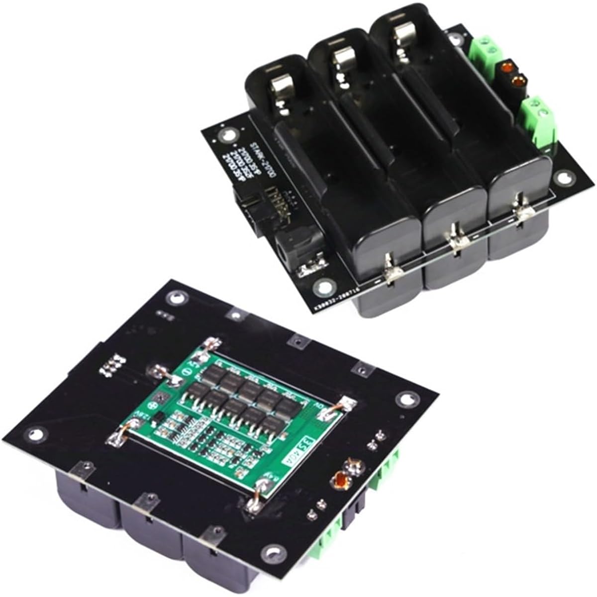 Battery Equalizer Power Bank Case 12V Battery Holder 21700 Storage Box Balance Circuit 40A 80A BMS PCB 3S Powerwall 21700 Battery Pack DIY Electric Bike (Color : 3S2P 80A BMS)
