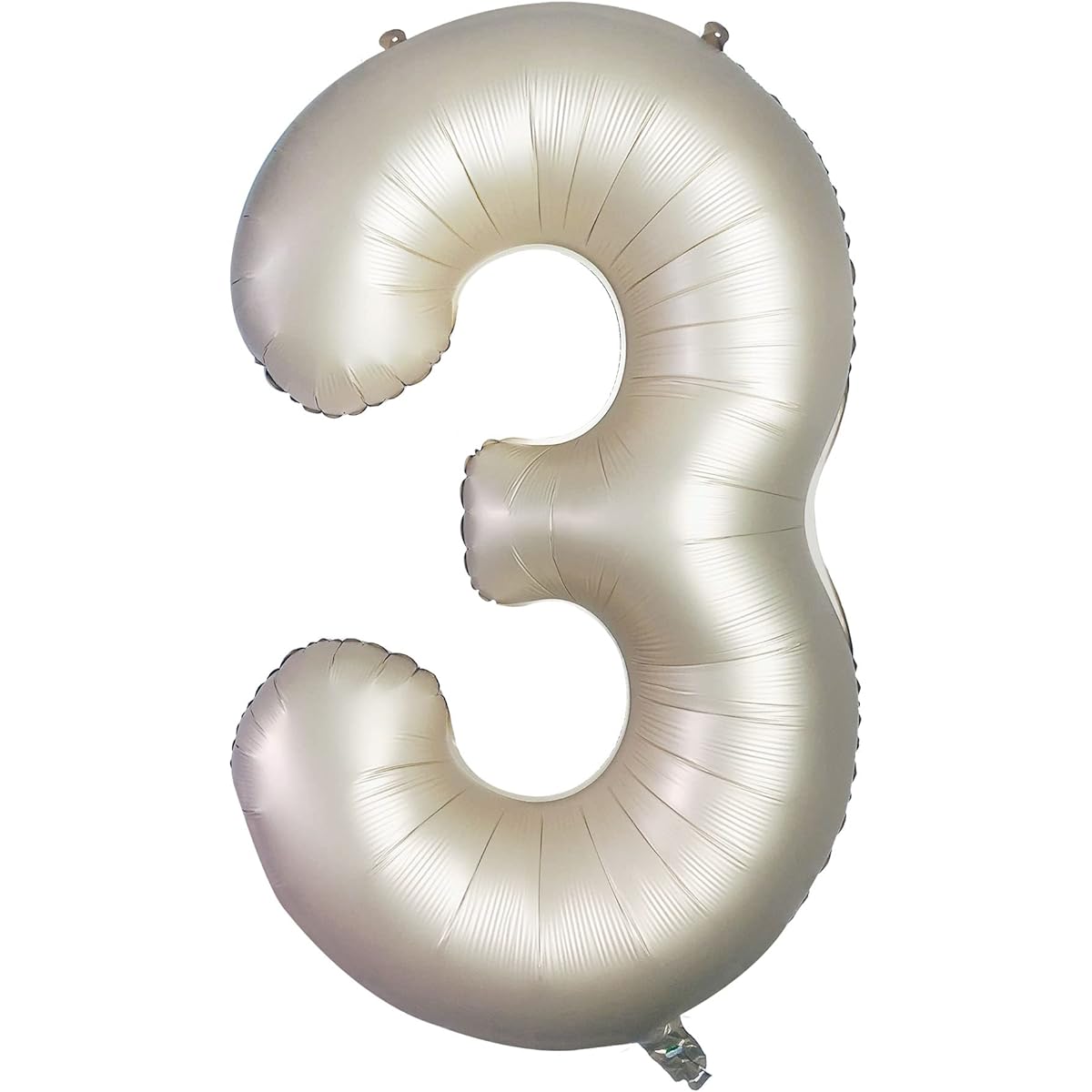Number 3 Balloon White Sand Three Balloons 3rd Birthday Decoration 40 Inch Cream White Large Number 3rd Birthday Party Nude Balloon Beige 3 Digital Neutral Balloon Pearl White 3