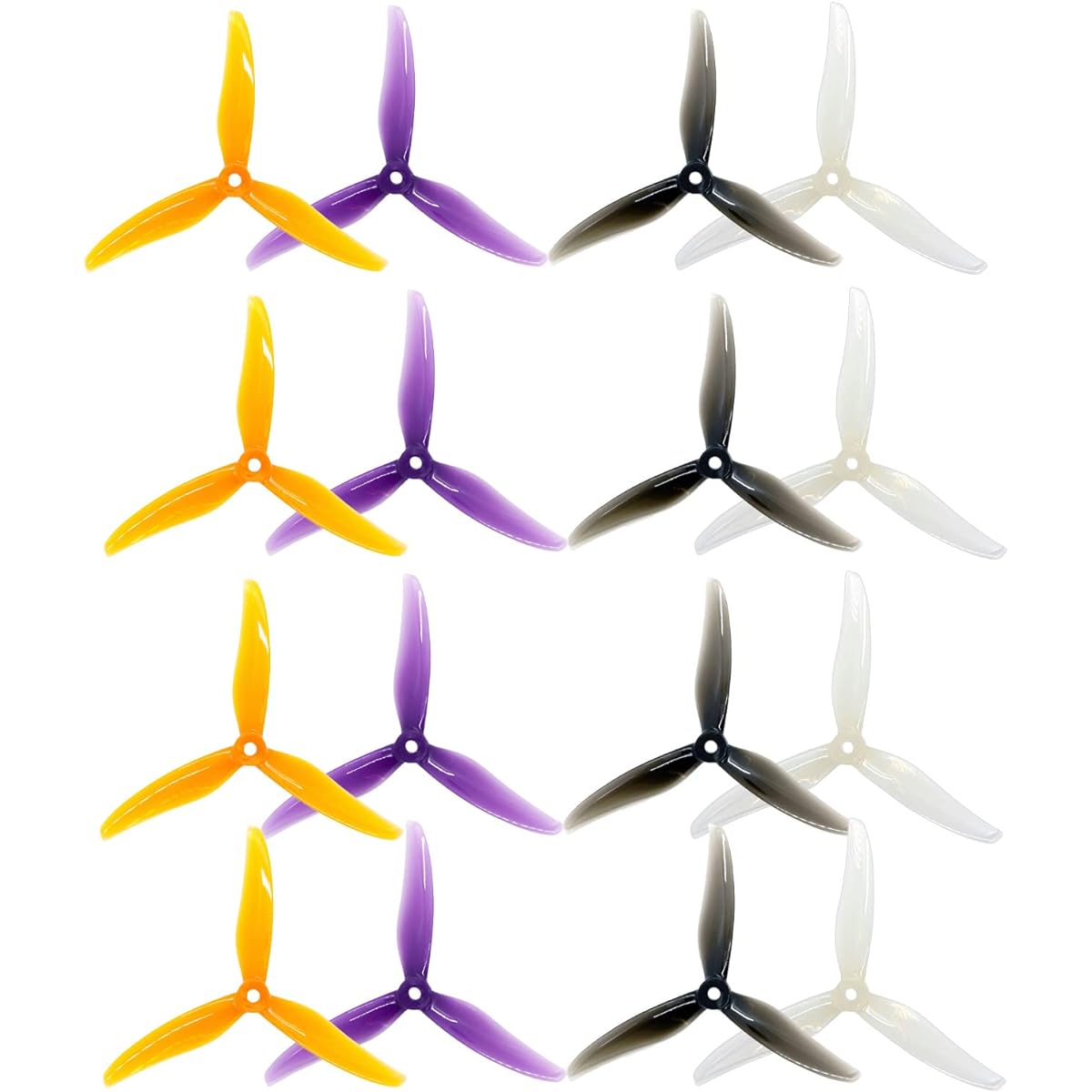 Gemfan 16pcs Better Grip Durable Hurricane FPV Propeller 5.2" 3 Blades Freestyle Prop 2207 2208 2306 Brushless Motor for DJI FPV Racing Drone Quadcopter