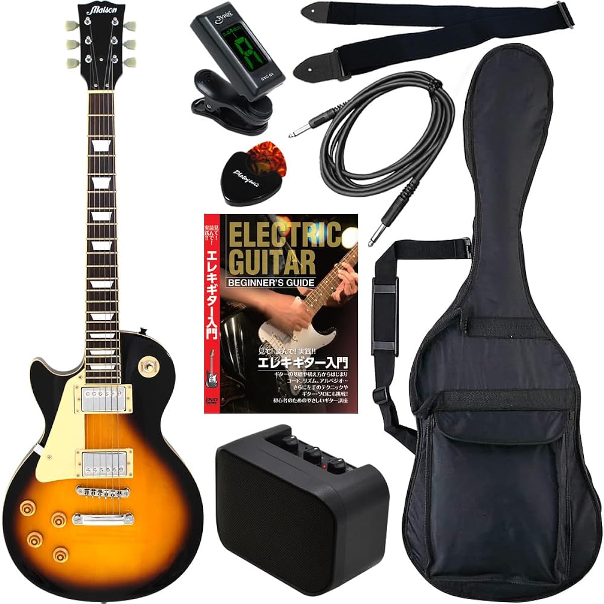 Maison Electric Guitar Les Paul Type Left-Handed LP-28LH/BS Beginner's Limited Set