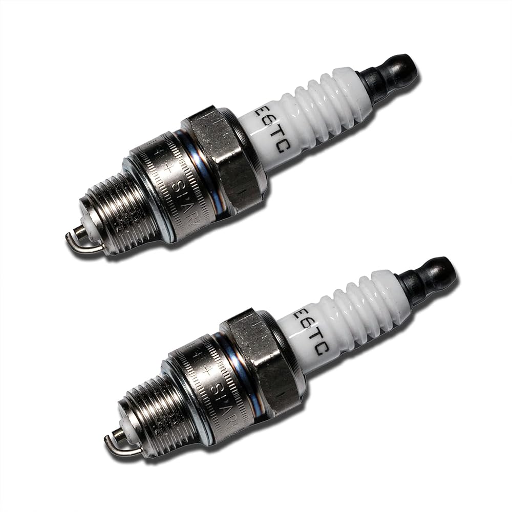 JMCHstore 2 Racing Spark Plug Coleman CT100U CC100X Mini Bike Predator 79cc Engine CK100 SK100 Go Kart Massimo MB100 E5TC E6TC E6RC (2 Pack)