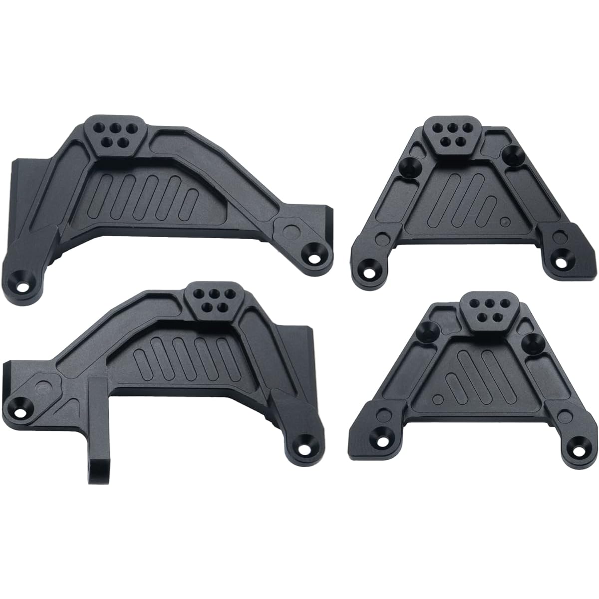 Que-T 1 Set Front Rear Dual Damper Shock Mount for 1/6 Axial SCX6 AXI05000 RC Upgrade Parts