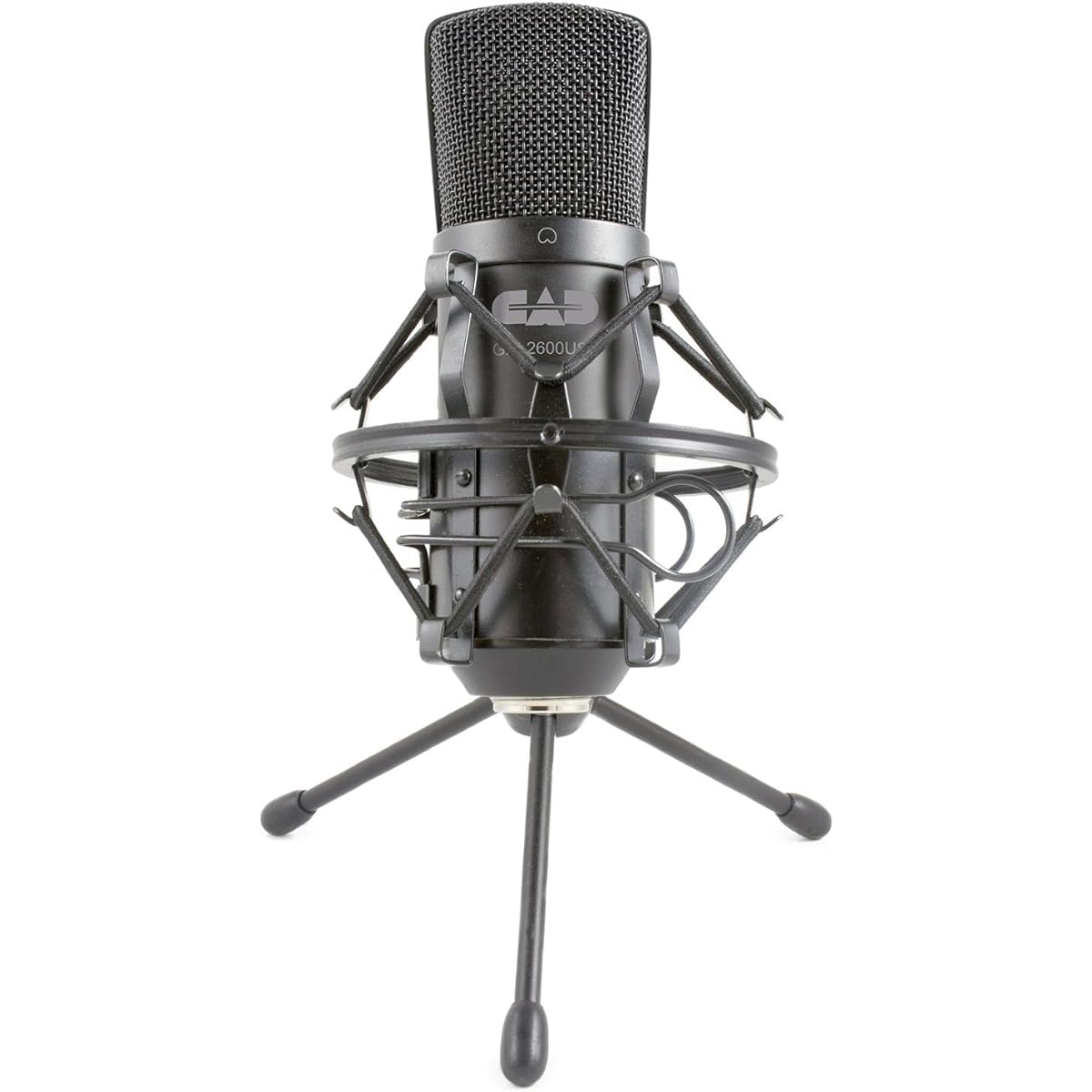 CAD AUDIO Premium USB Large Diaphragm Unidirectional Condenser Microphone w/Tripod Stand, 10ft USB Cable GXL2600USB