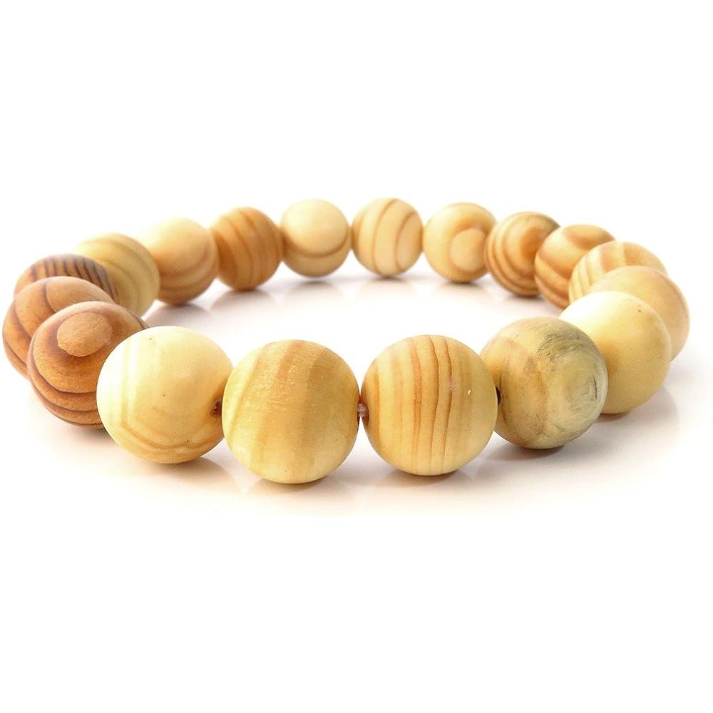 [GOLD STONE] Mt. Koya Roki Bracelet 13mm Wooden Box Included World Heritage Prayer Beads Natural Stone Power Stone