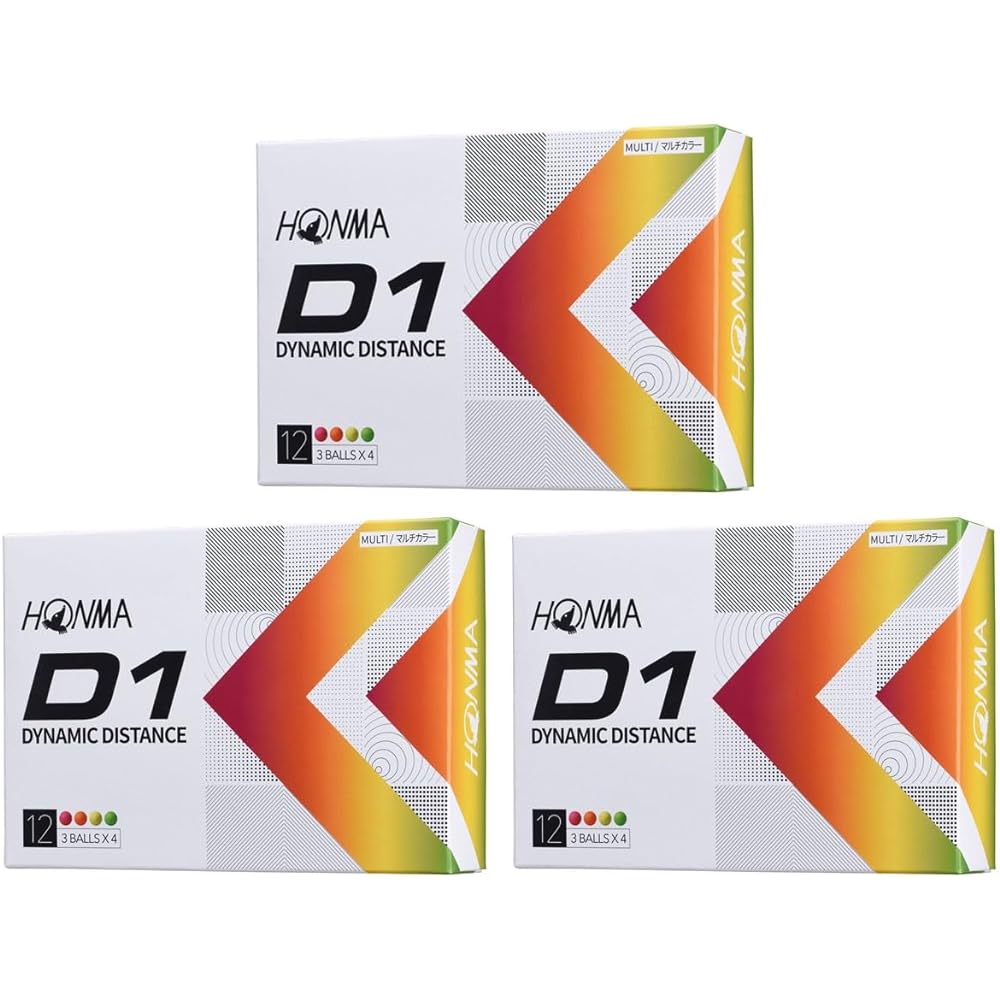 Honma Golf HONMA Ball D1 Ball 2022 Model 3 Dozen Set 3 Dozen (36 pieces)