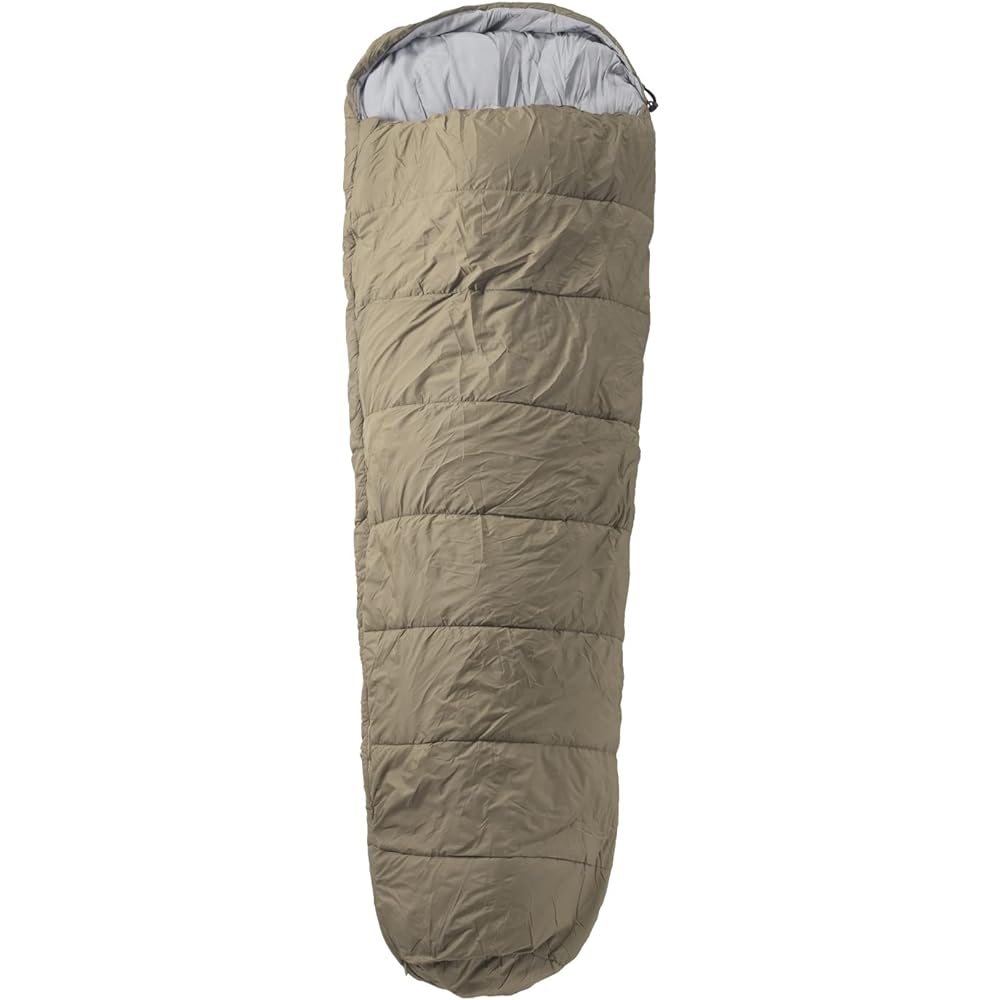 BUNDOK Mummy-type sleeping bag BDK-61 Sleeping bag Suitable temperature -5℃ Camping Length 220cm Width 90cm Sand Beige Single