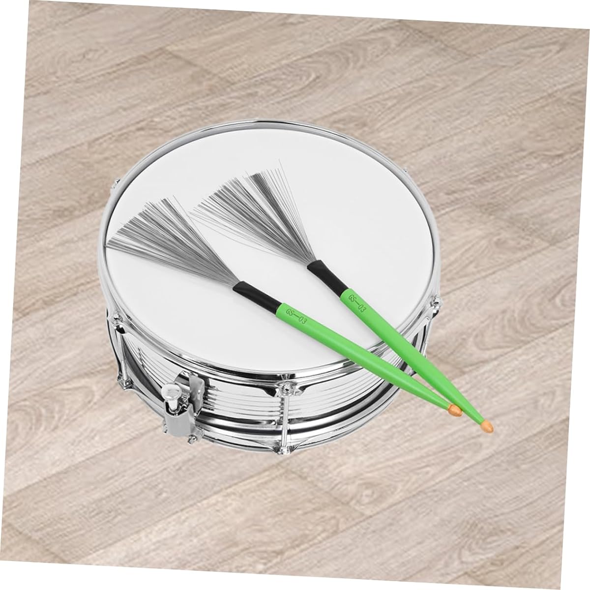 VICASKY 5 Pairs Double Head Drum Brushes Brush Drumsticks Jazz Drum Brush Paint Brush Snare Drum Stand Roller Jazz Drum Special Marching Snare Drum Drum