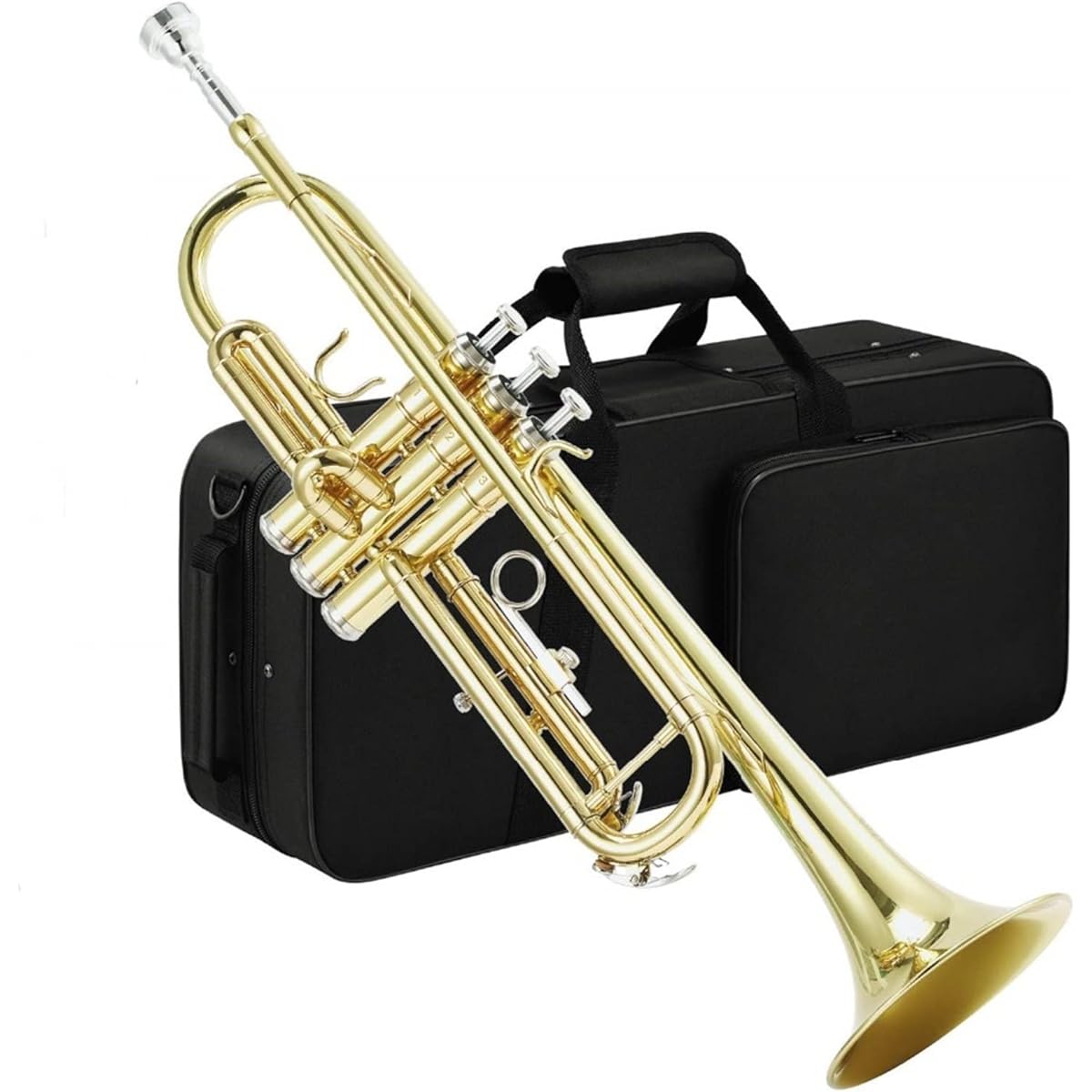 Professional Trumpet Imported Brass Gold Trumpet Digital Mechanical Welded Pipe Musical Brass Instrument