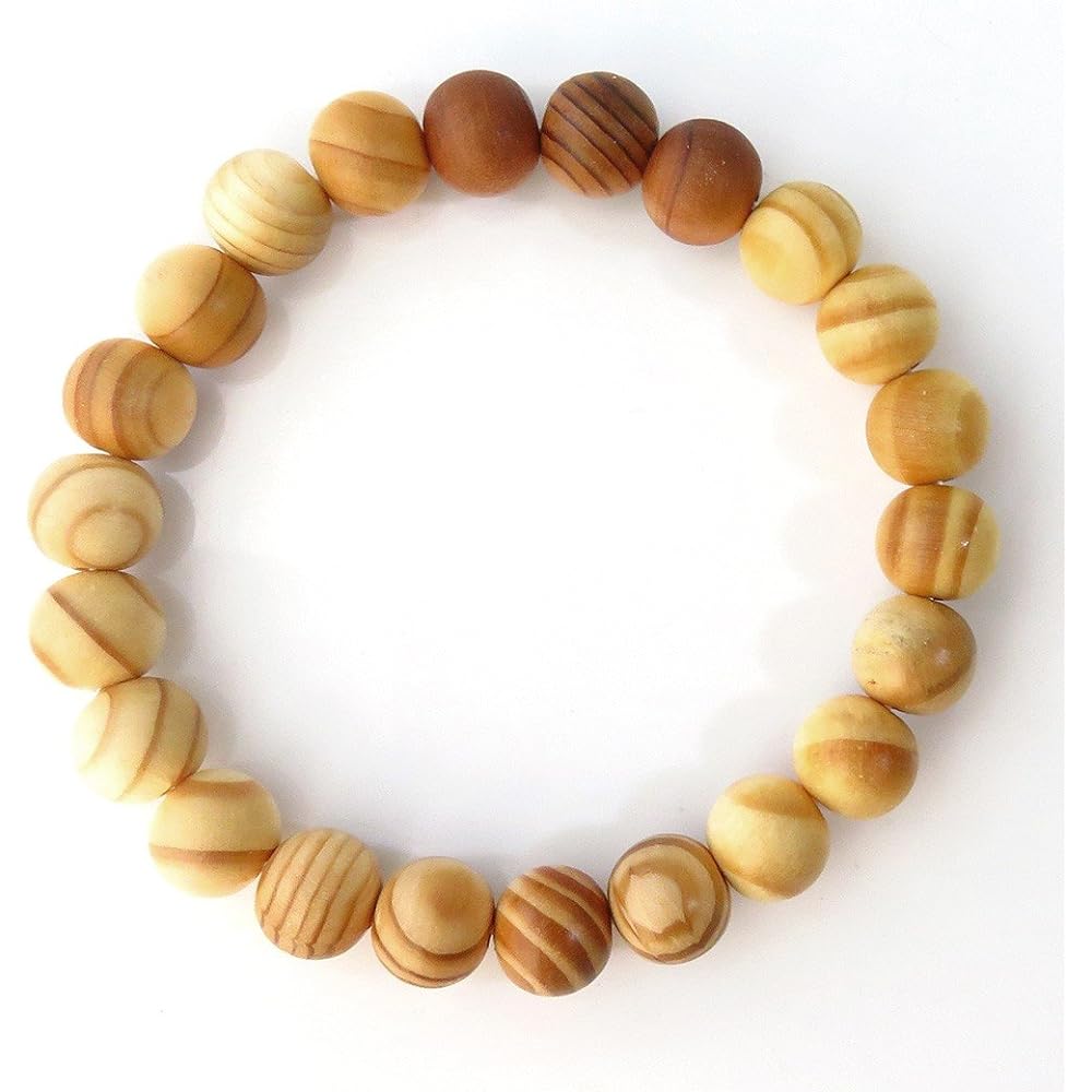 [GOLD STONE] Mt. Koya Riku Bracelet 9mm Wooden Box Included World Heritage Prayer Beads Natural Stone Power Stone