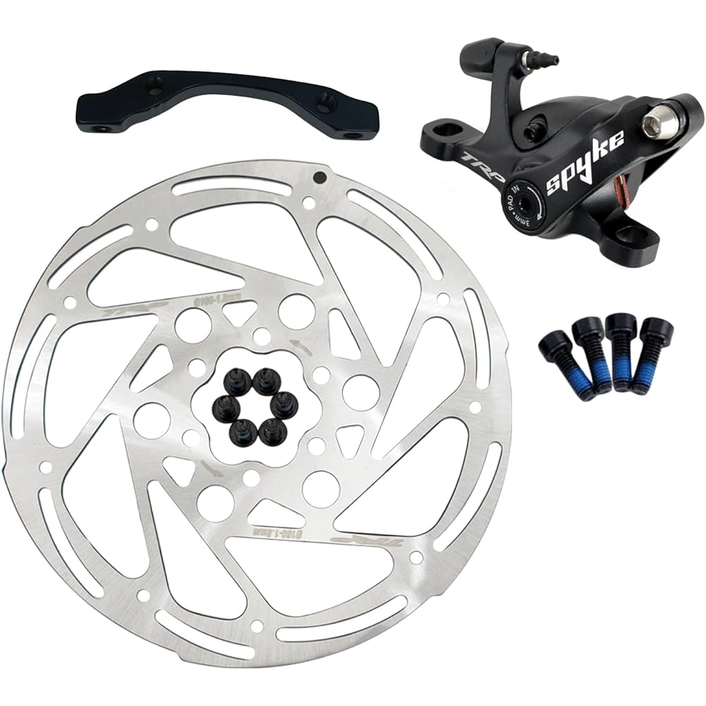 TRP SPYKE MTB Alloy Mechancial Disc Brake Set 160mm Rotor, Front and Rear, MH1704