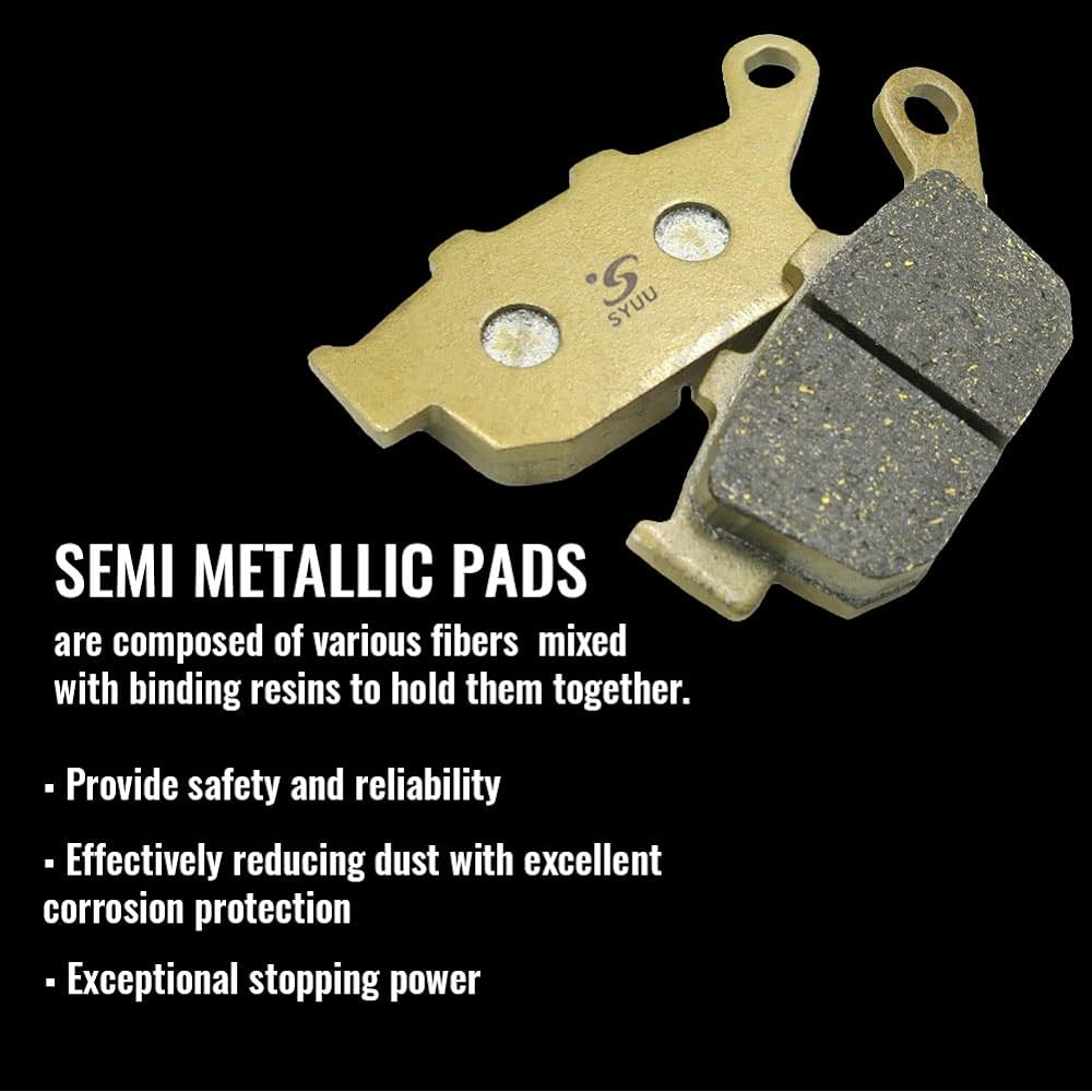 SYUU Motorcycle Replacement Front Rear Brake Pads Triumph Street Triple 675 2007-2012 Tiger 800 XC XCa XCx XR XRt XRx 2015 2016 2017 2018 FA226F FA140R