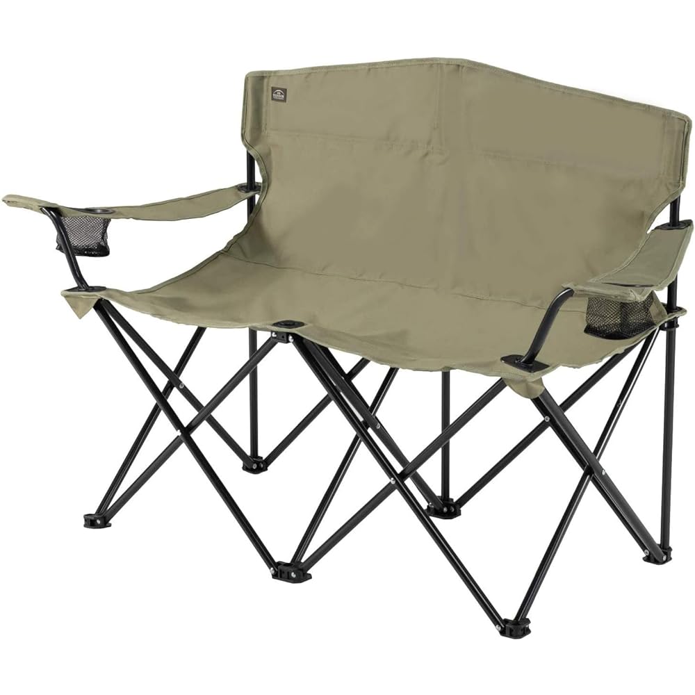 BUNDOK Twin Chair BD-121 <Beige/Khaki/Cation/Native> Storage case included Outdoor [For 1-2 people] 1225x500x790mm