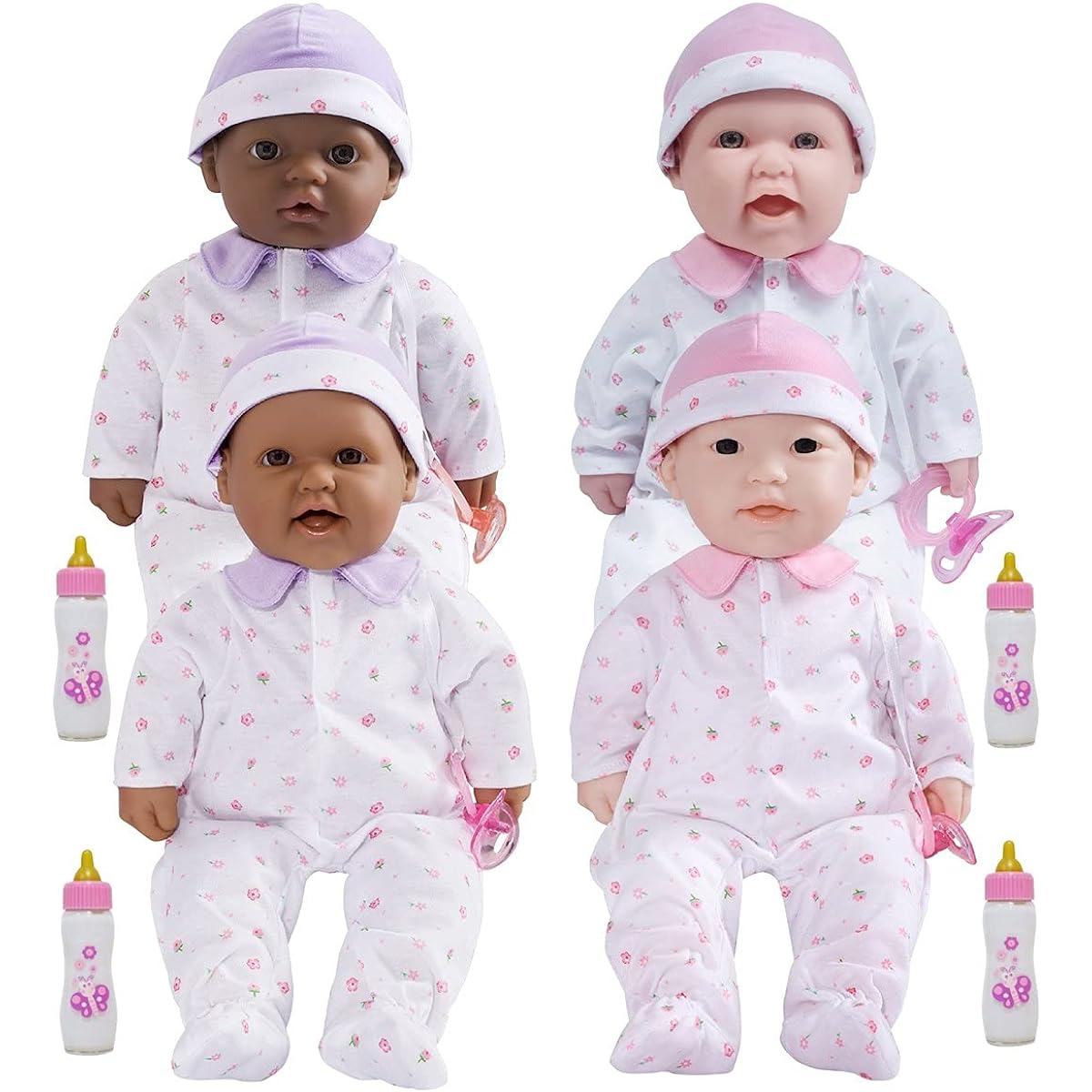 JC Toys Lovable 16" Dolls - Set of 4