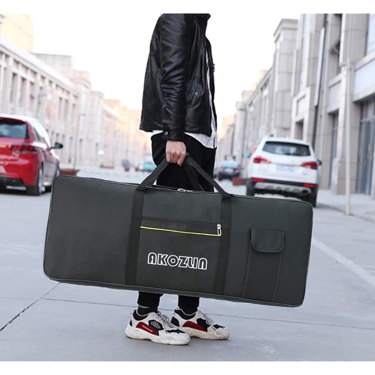 AKOZLIN 76 Portable Padded Keyboard Case Bag Updated Version Gig Bag
