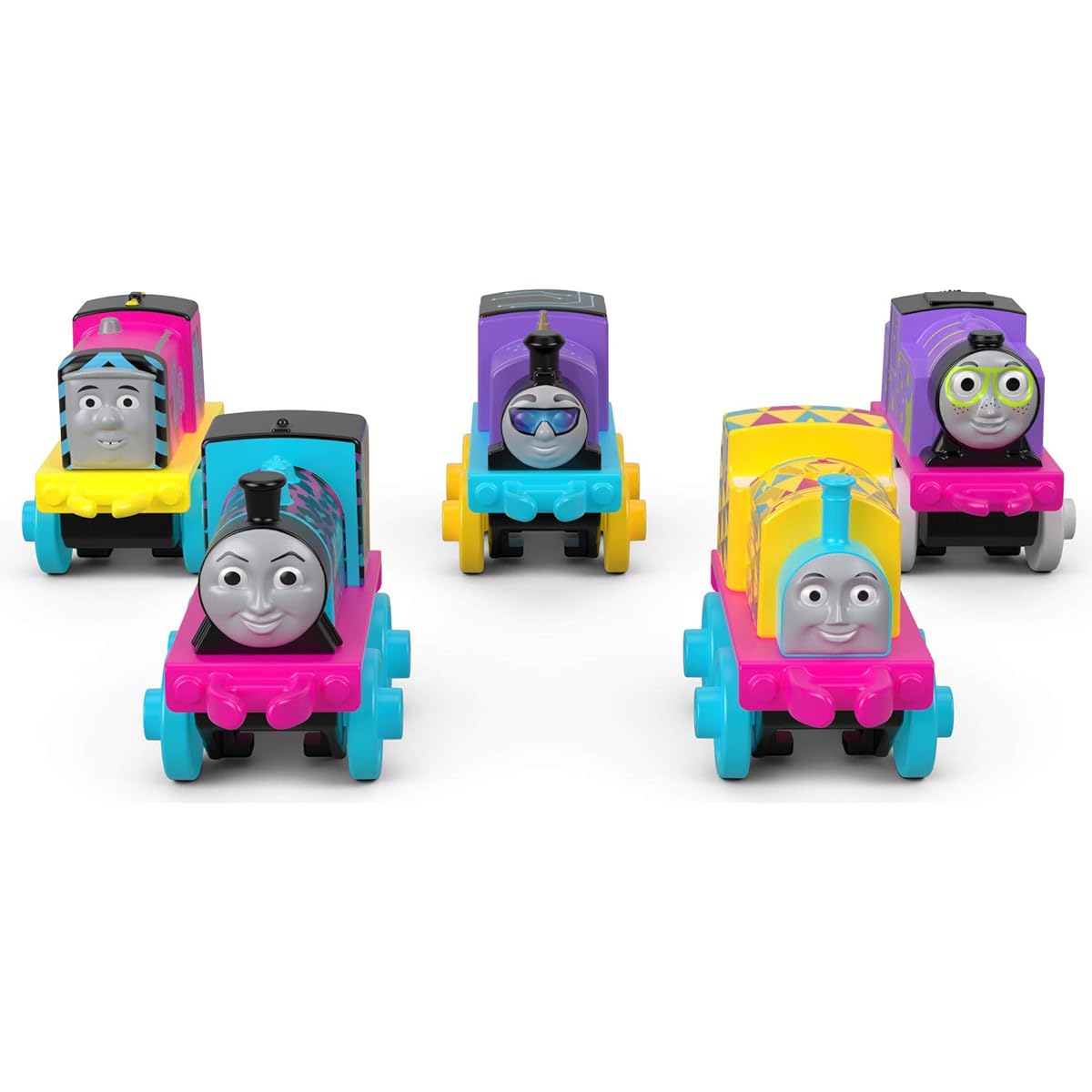 Thomas & Friends MINIS toy trains with glow-in-the-dark features