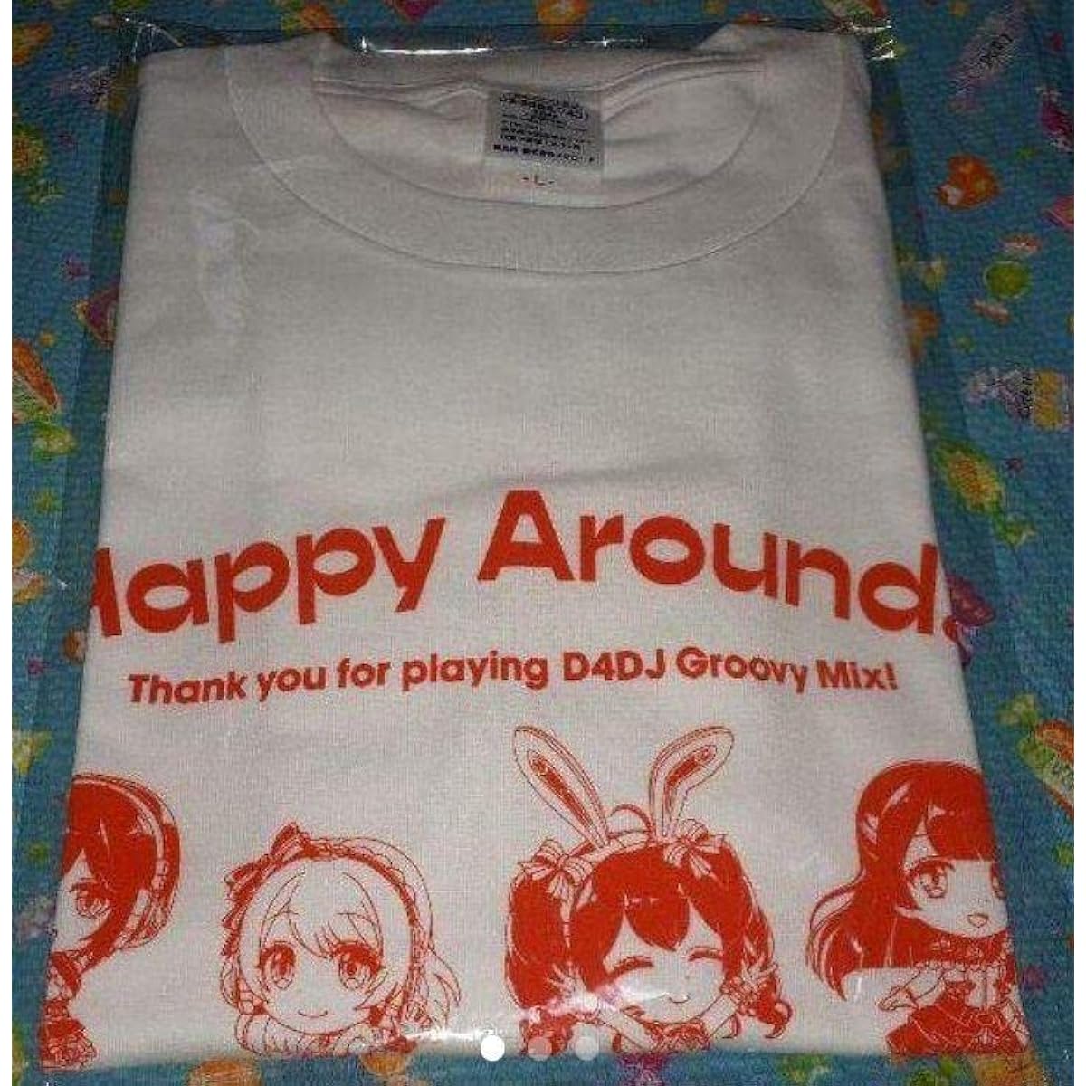 Happy Around! T-shirt L size Live admission bonus d4dj WBG