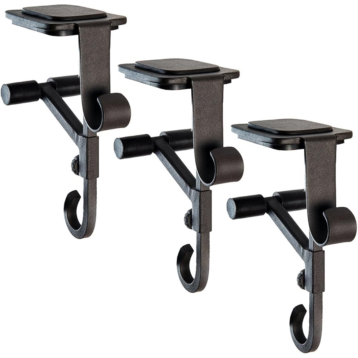 Village Lighting Dual Purpose Christmas Stocking Holder and Garland Mantle Hanger, Brown