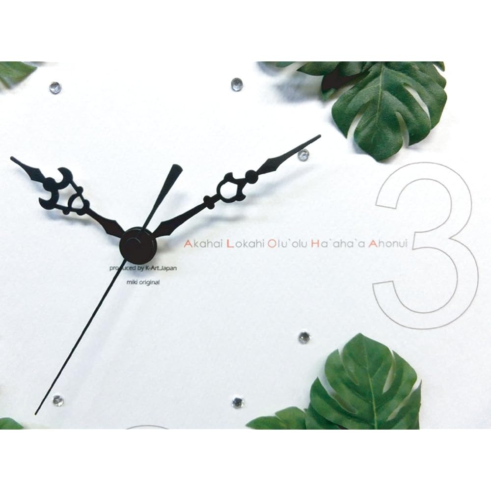 K-ART.JAPAN Table Clock/Wall Clock Blue/Natural Size: Width 30 x Height 30 x Thickness 4.5cm
