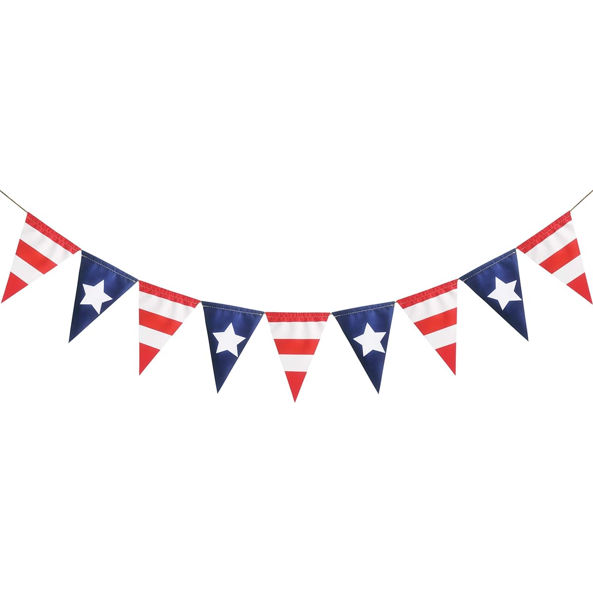 FAKTEEN 4th of July Patriotic Banner American Independence Day Party Supplies Red White Blue Stars Flag Decoration Memorial Day Veterans Day Photo Props