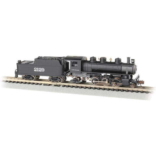 Prairie 2-6-2 Steam Locomotive & Tender ATSF #2129 N Scale
