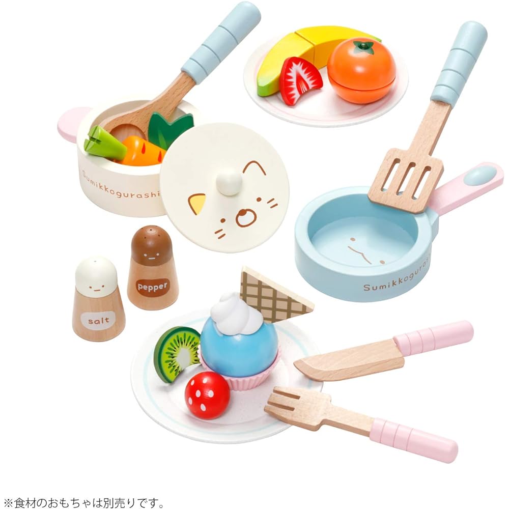 [Kawada Sumikkogurashi Toy Set] Sumikkogurashi Play Set SG-02 + Sumikkogurashi Fruit & Vegetable Set SG-03
