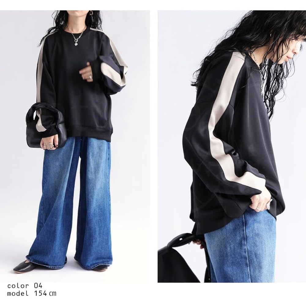 [antiqua] Jersey Pullover Sweatshirt Women's Short Length AYA-00011