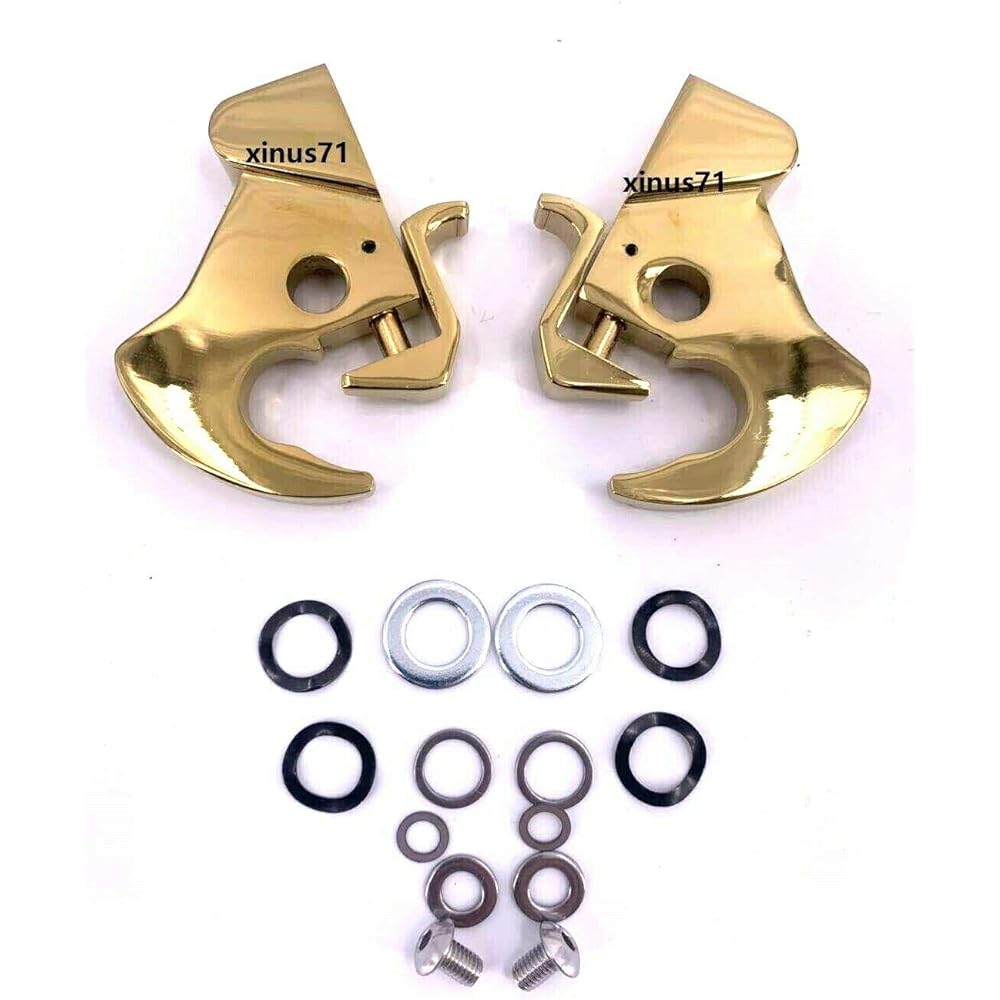 MyLohas Quick Release Mount Locking Removable Latch Kit for Harley-Davidson Touring Sissy Bar and Luggage Rack 1984-2020 (Gold)