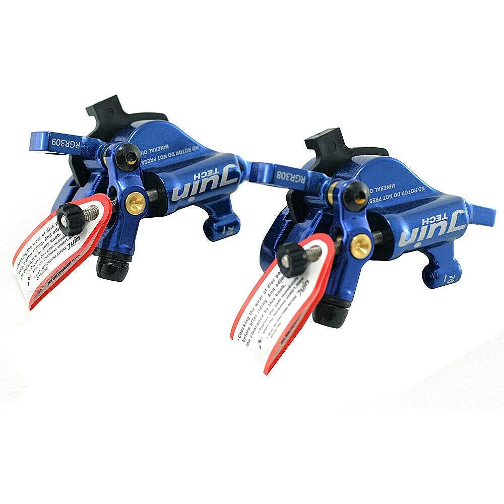 JUIN TECH R1 Hydraulic Road CX Disc Brake set 160mm with Rotor, Front and Rear, Blue, JT1903