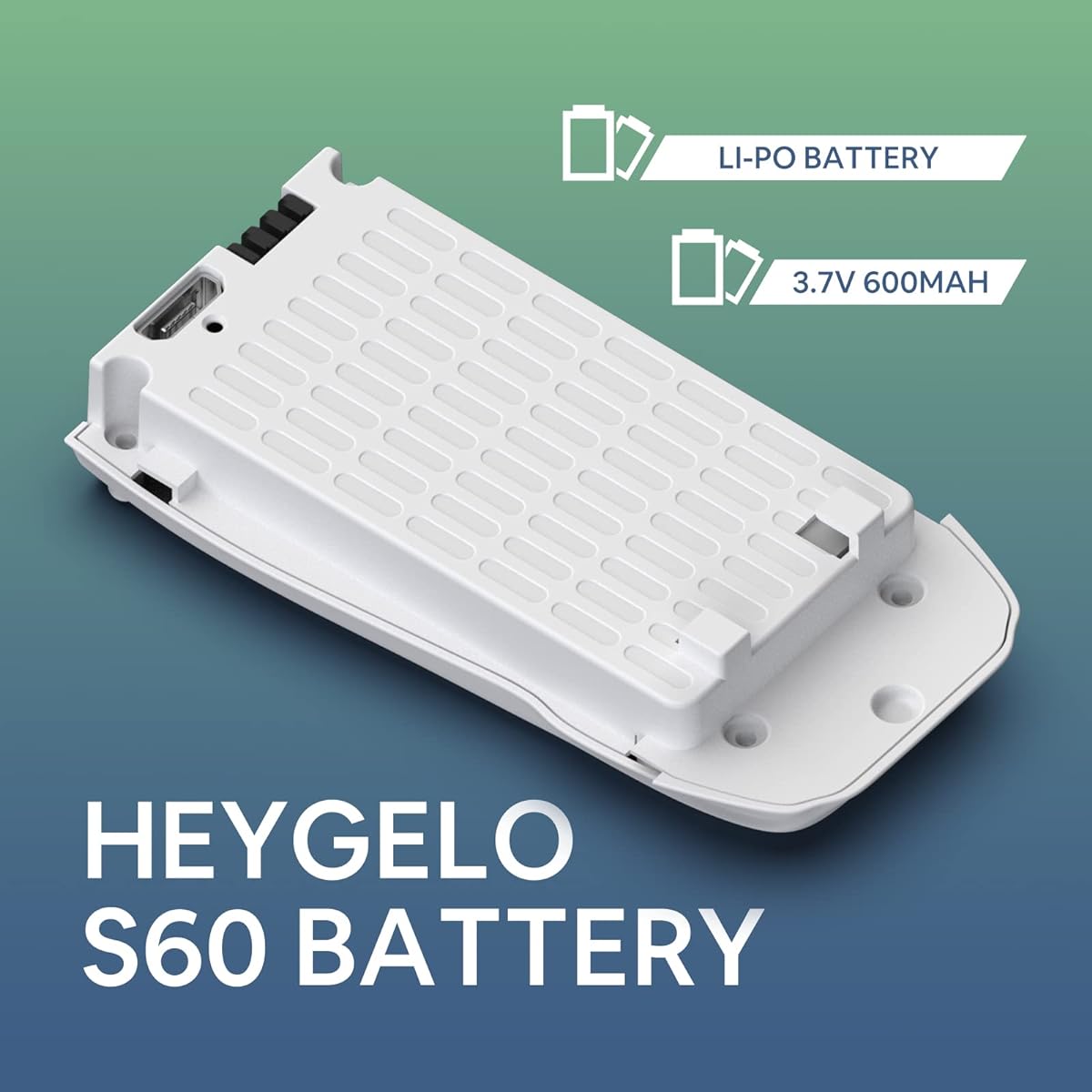Heygelo Original Battery for S60 Mini Drone with LED Light Rechargeable Modular Battery with Jack Port USB Charging Cable