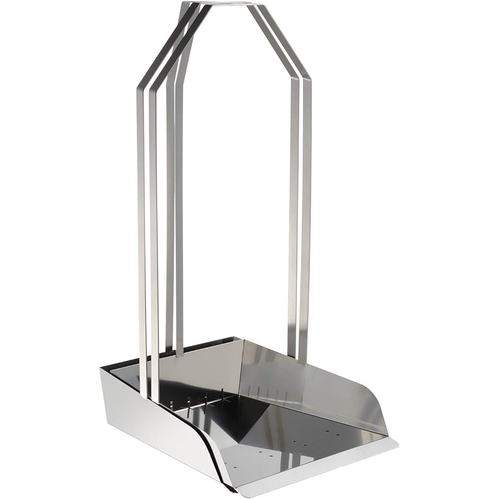 Mt-torimatsu Dustpan All Stainless Steel Three Hand Type No Hole