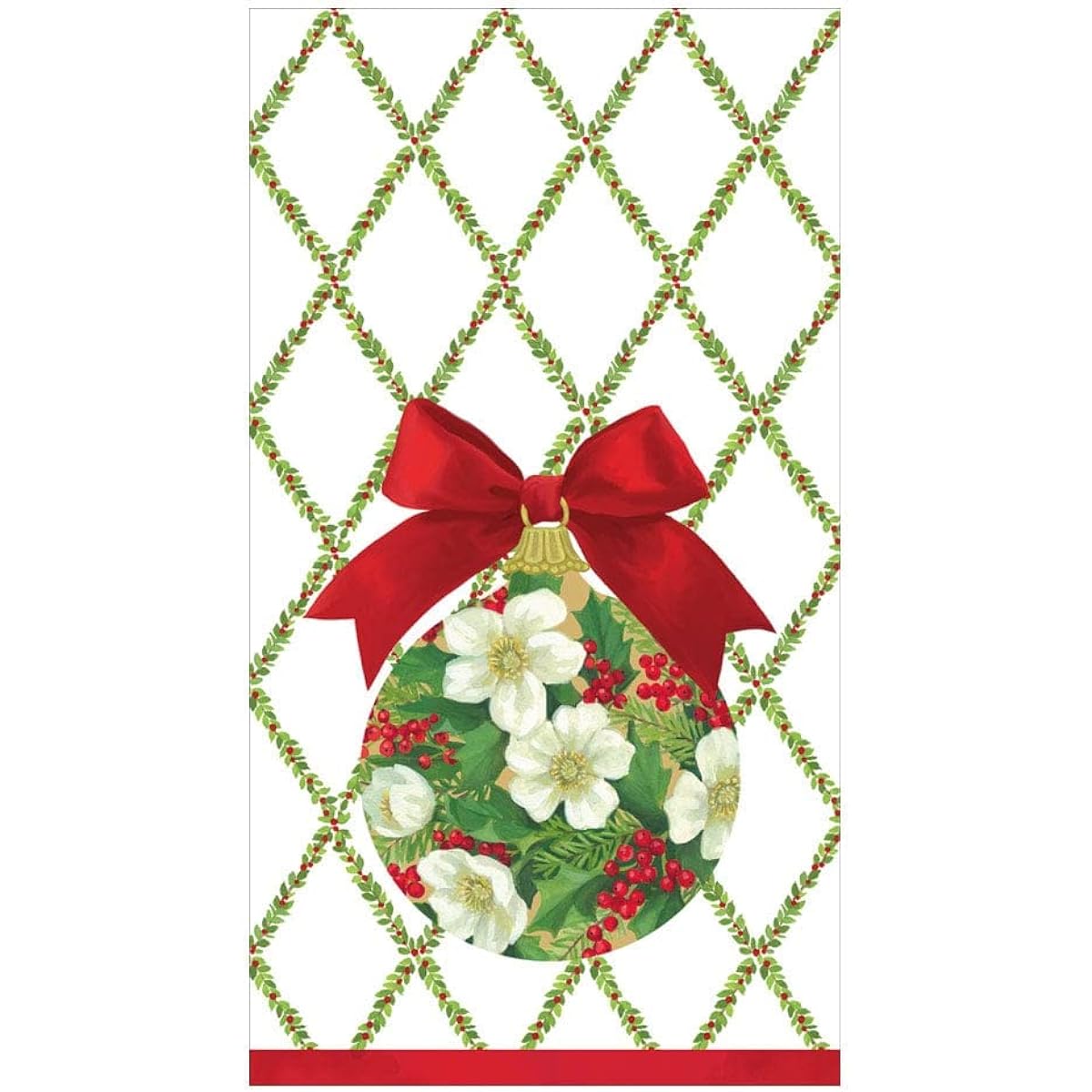 Ornament Trellis Paper Guest Towel Napkins, Pack of 15