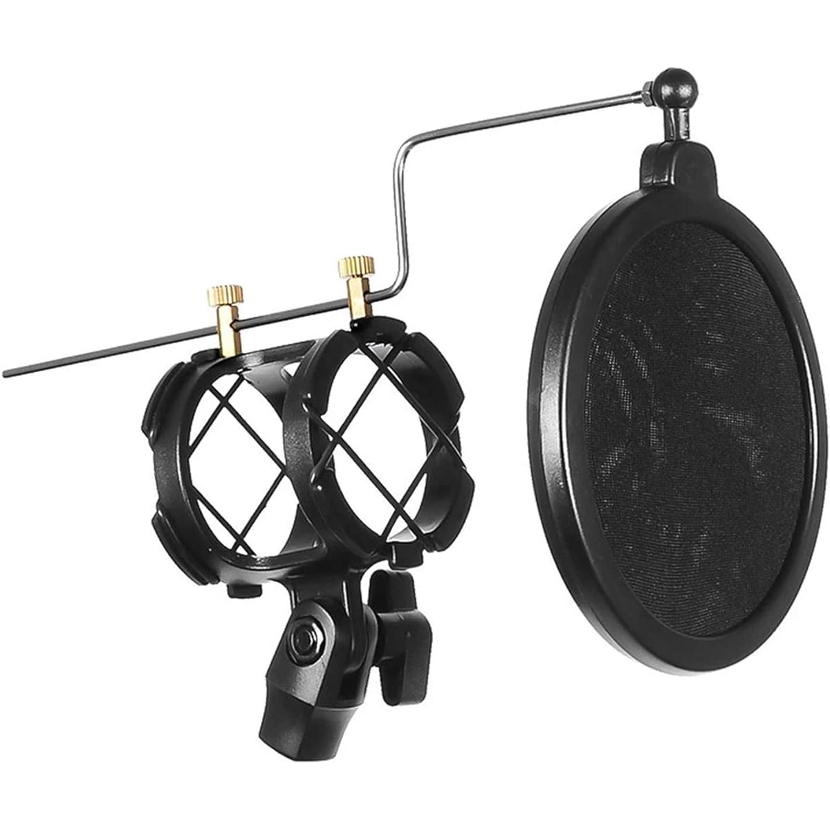 Microphone Stand Microphone Stand 2-in-1 Microphone and Smartphone Clip Holder Recording Distribution Live Commentary