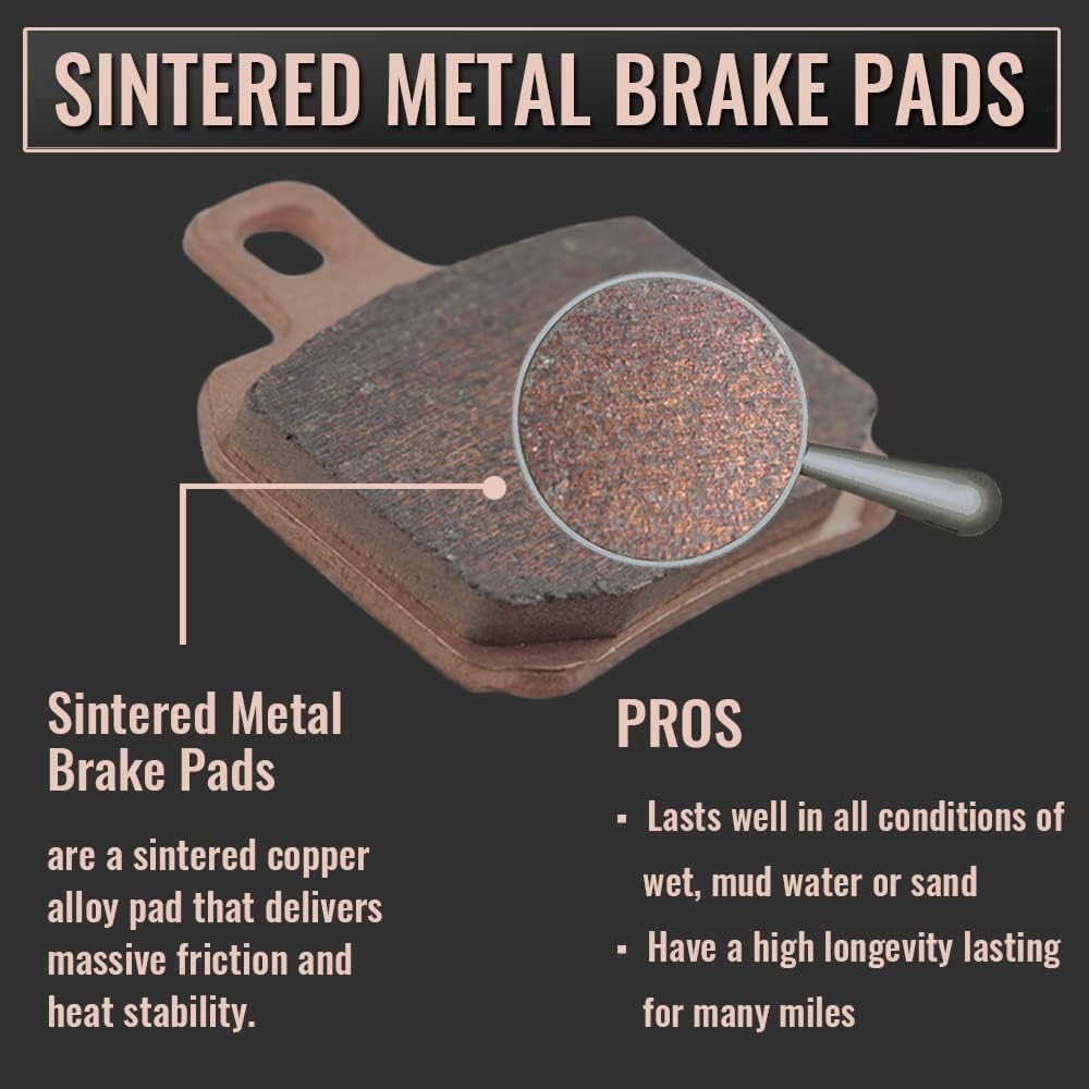 SYUU Motorcycle Front Rear Heavy Sintered Metal Brake Pad Suzuki GSXR 600 GSXR 750 2004-2005 GSXR 1000 FA379F FA254R