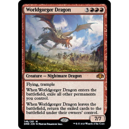 Magic: The Gathering - Worldgogger Dragon (148) - Dominaria Remastered