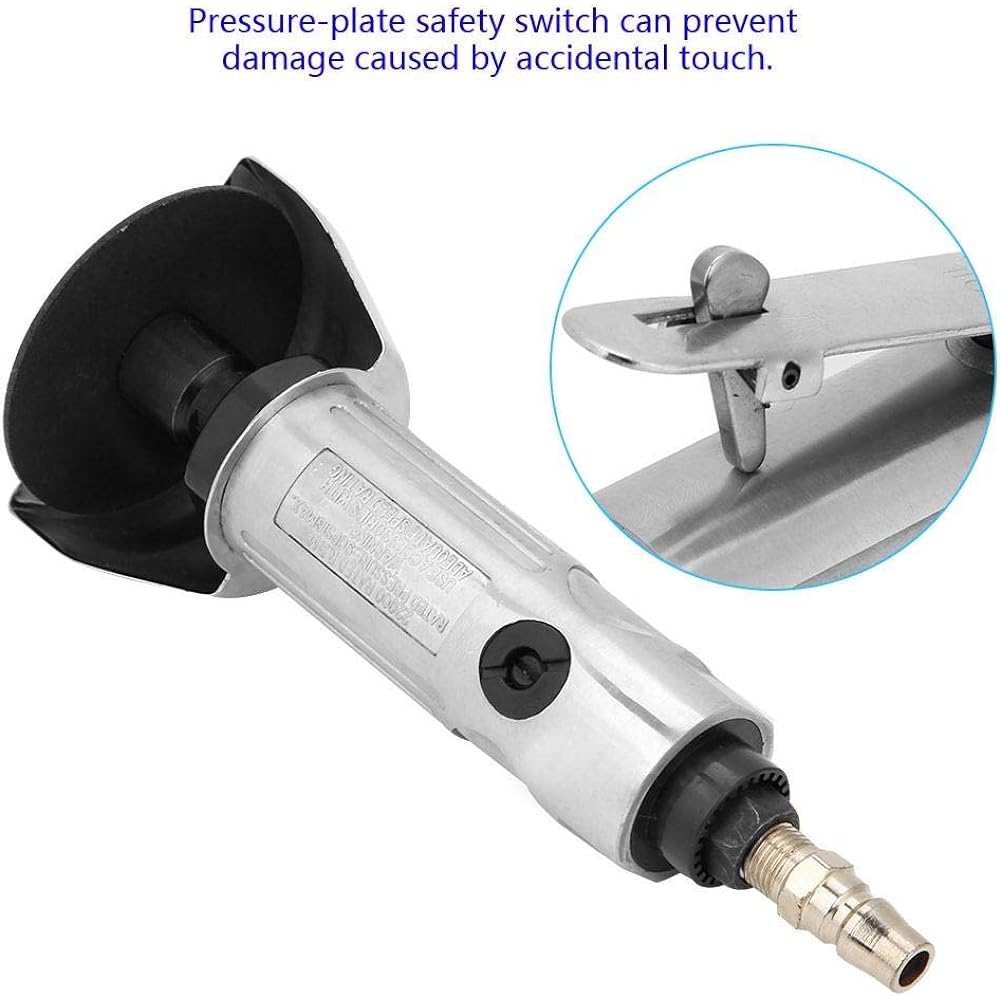 3 Inch Air Cut Off Tool 25000rpm 6-8kg/cm2 Adjustable Round High Speed Polishing Pad Air Cutter Pneumatic Cutting Machine Metal Cutting Shears(3")