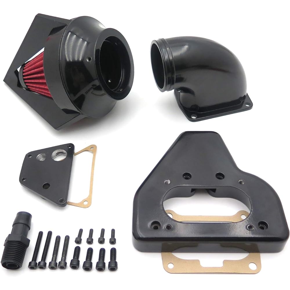 HTTMT- Gloss Black Diamond Air Cleaner Intake Kit 2002-2009 Vtx 1800 R S C N F [P/N:MT234C-GBK]