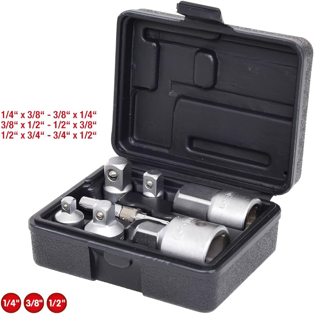 KS TOOLS Adaptor and reducing adapter set 7 pcs 917.0707