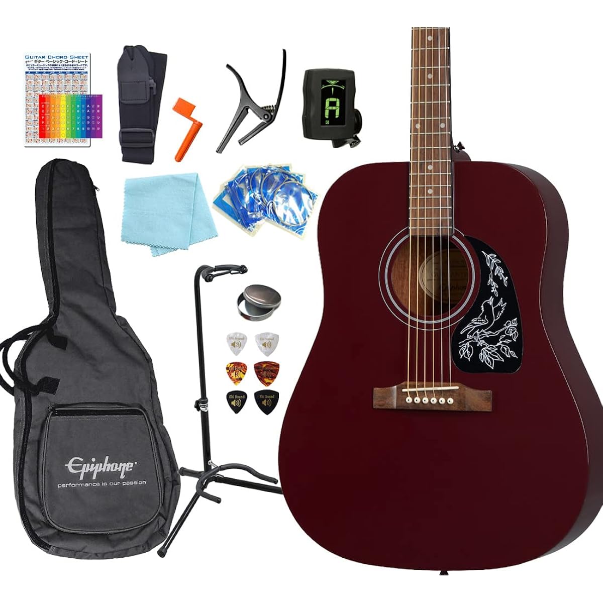 Epiphone Acoustic Guitar Starling, Beginner's 13-piece Set, WR [98765]