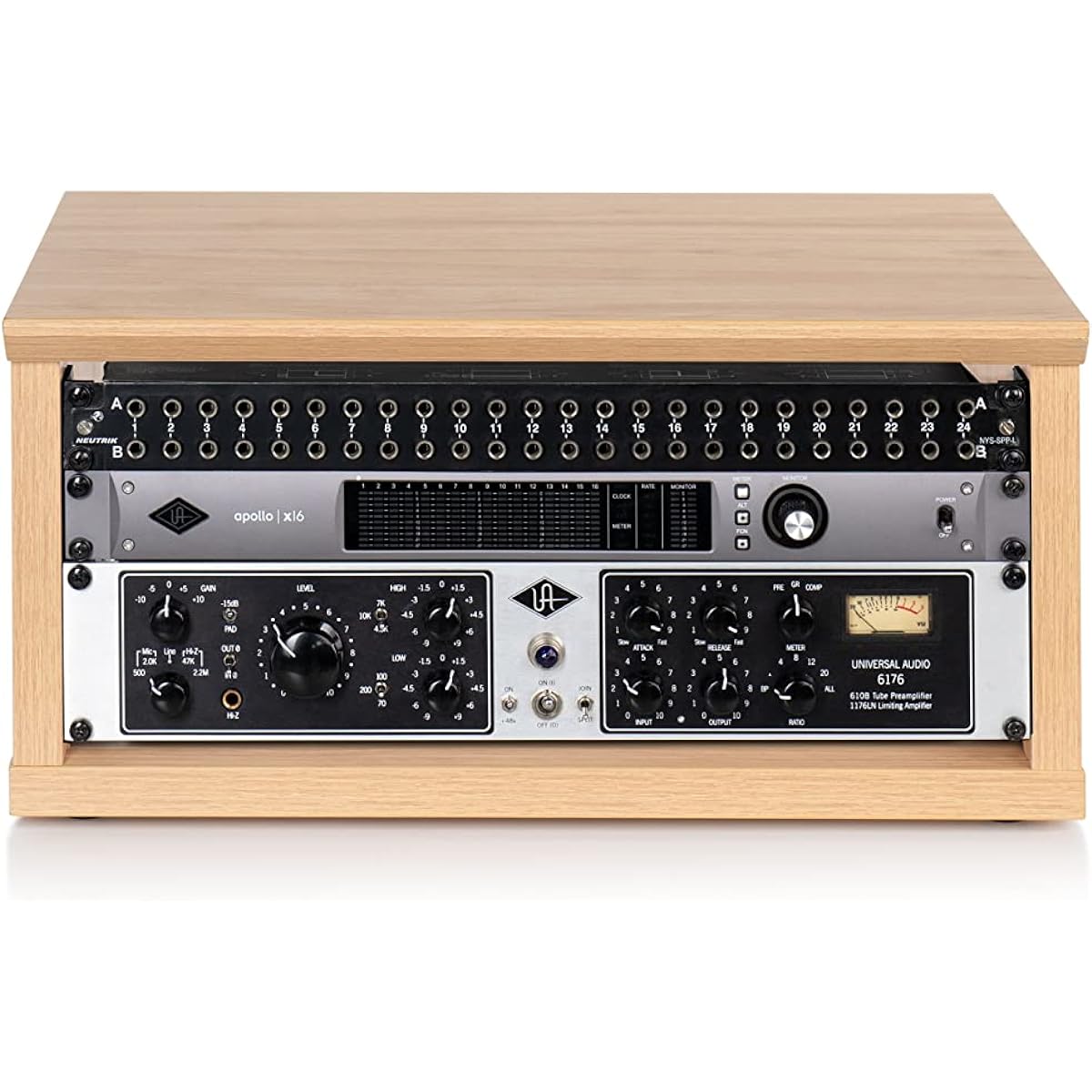 Gator Frameworks Elite Furniture Series 4U Wooden Desktop Studio Rack with Natural Maple Matte Finish (GFW-ELITERK-4U-MPL)
