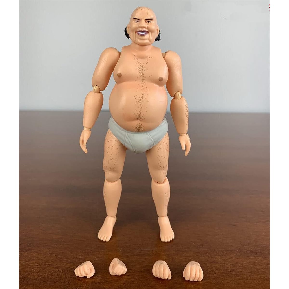 1/12 Scale Male Action Figure 6 Inch Flexible Fat Man Action Figure Body Doll Collection (G)
