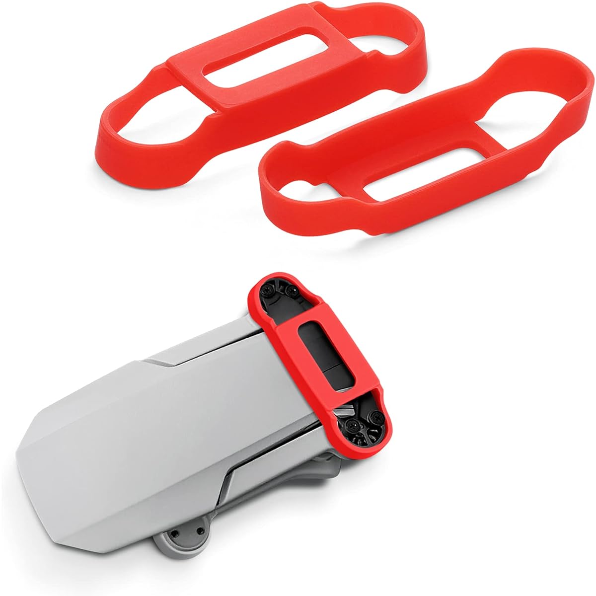 kwmobile 2x Propeller Guards for DJI Mavic Mini/Mini 2 / Mini SE - Drone Propeller Fixing Clips Red